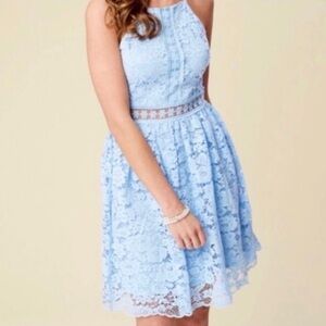 NWT altar’d state  small baby blue lace dress